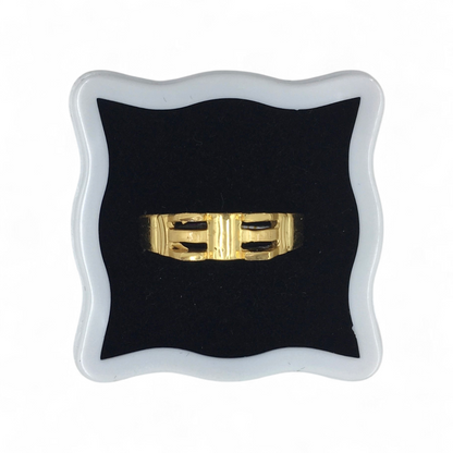 AURMEN URBAN GRID GOLD MEN'S RING