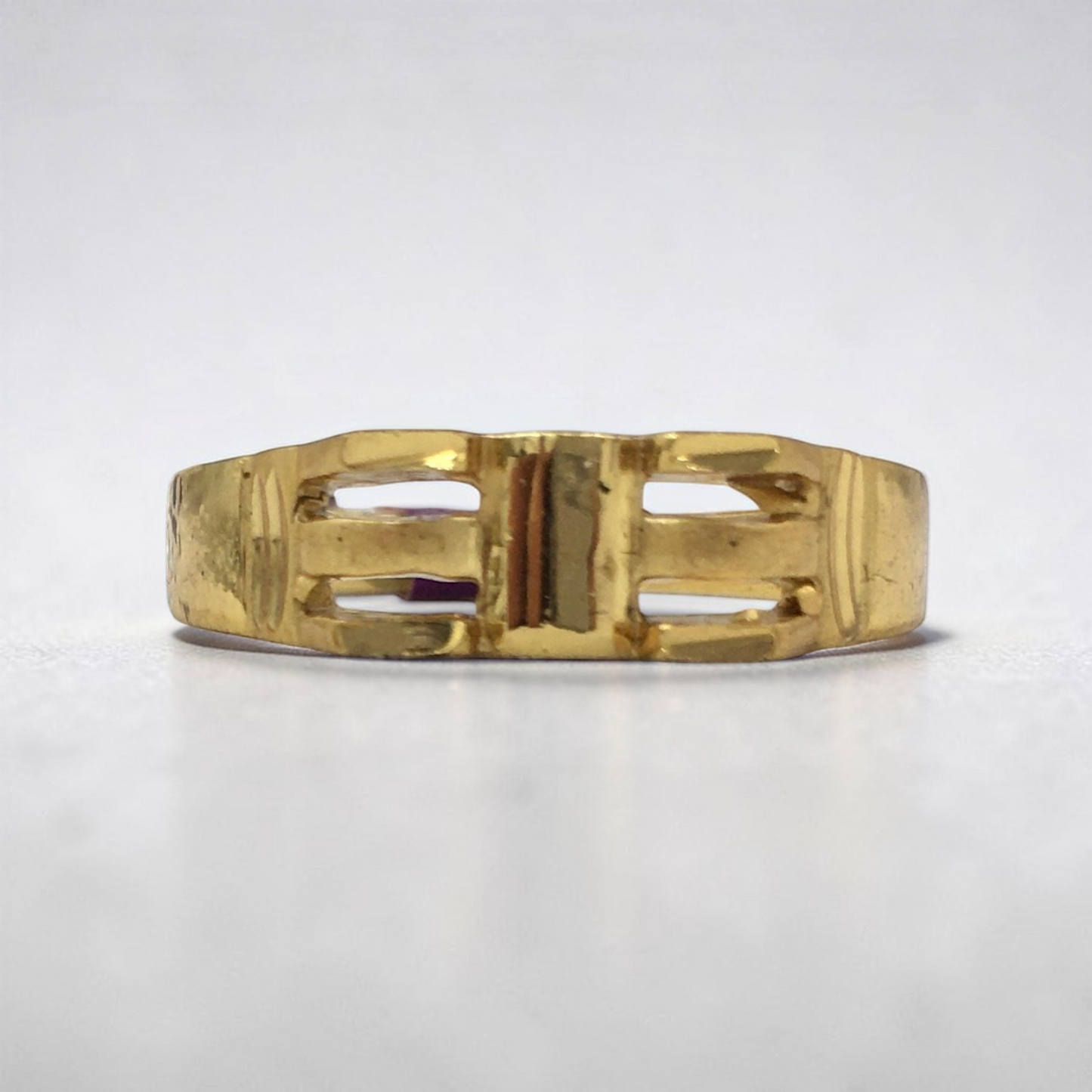 AURMEN URBAN GRID GOLD MEN'S RING