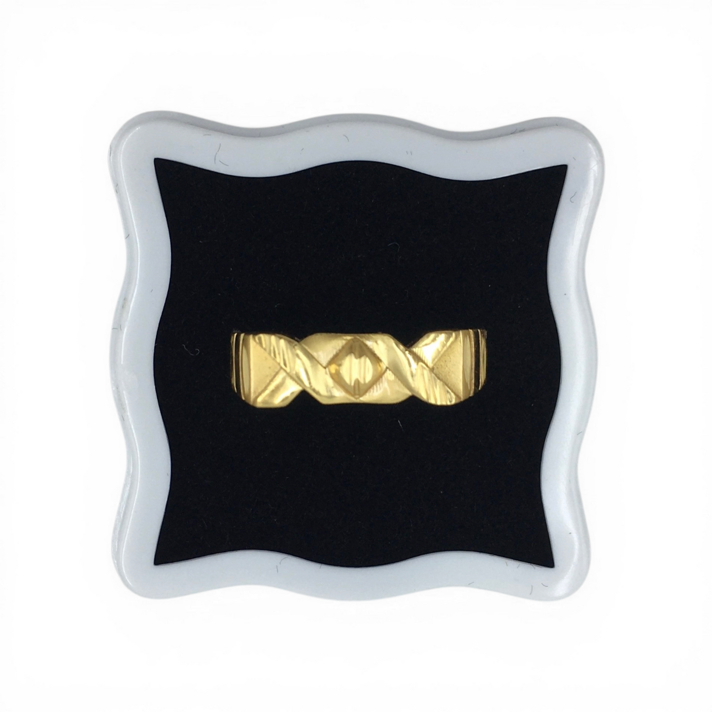 AURMEN TWISTED ROYAL GOLD MEN'S RING
