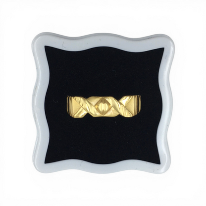 AURMEN TWISTED ROYAL GOLD MEN'S RING