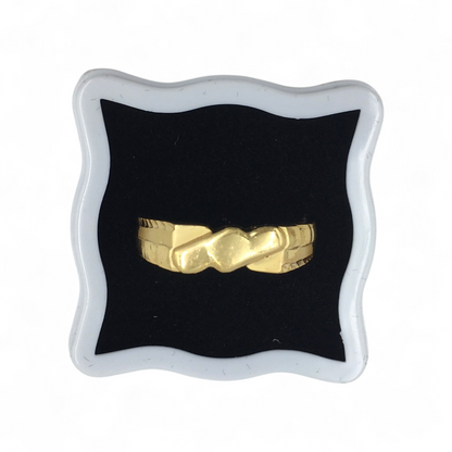AURMEN KNOT EDGE GOLD MEN'S RING