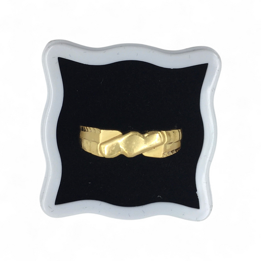 AURMEN KNOT EDGE GOLD MEN'S RING