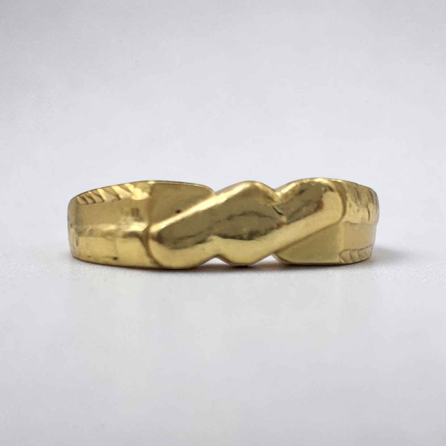 AURMEN KNOT EDGE GOLD MEN'S RING