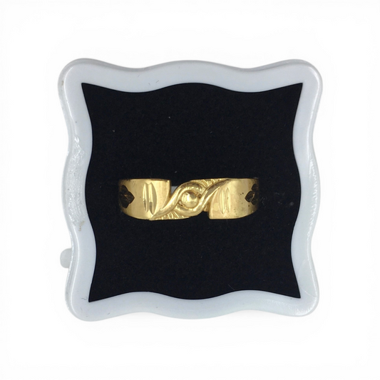 AURMEN INFINITY WAVE GOLD MEN'S RING