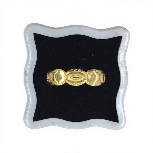 AURMEN REGAL OVAL GOLD MEN'S RING