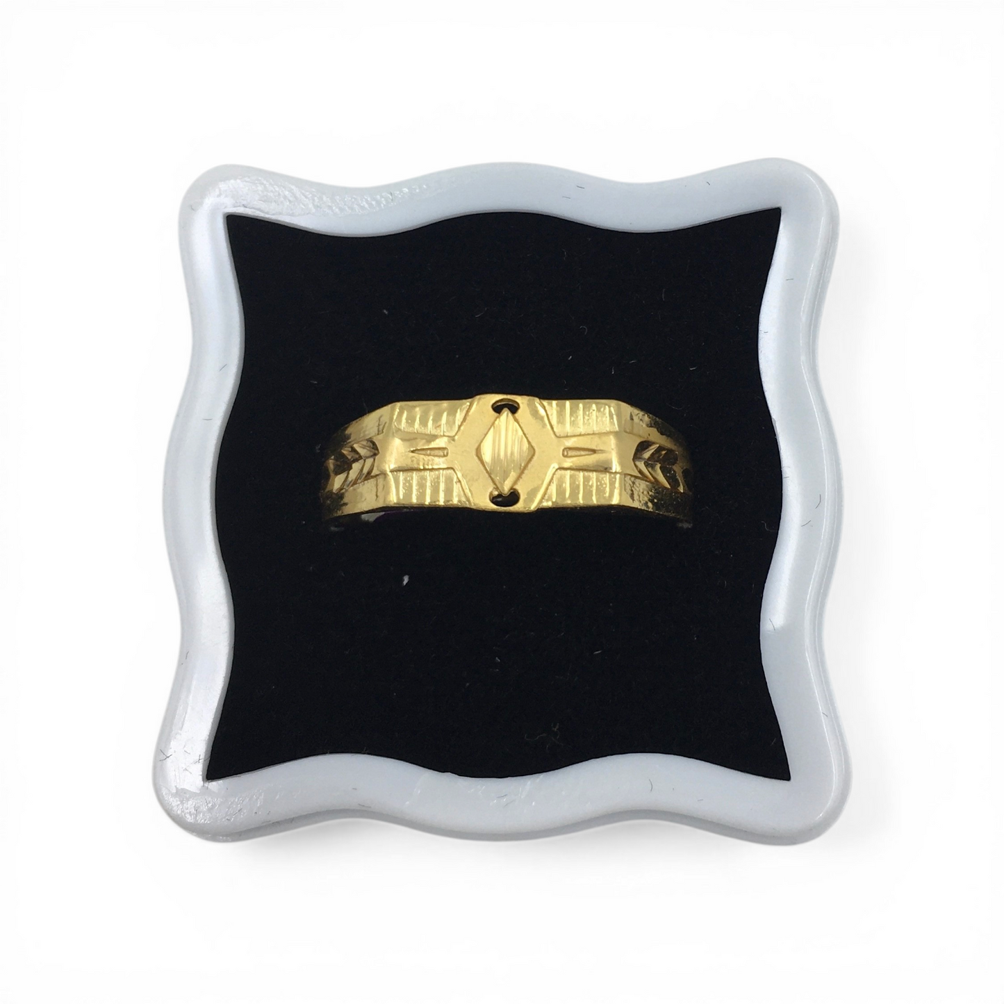 AURMEN ROYAL GEOMETRIC GOLD MEN'S RING