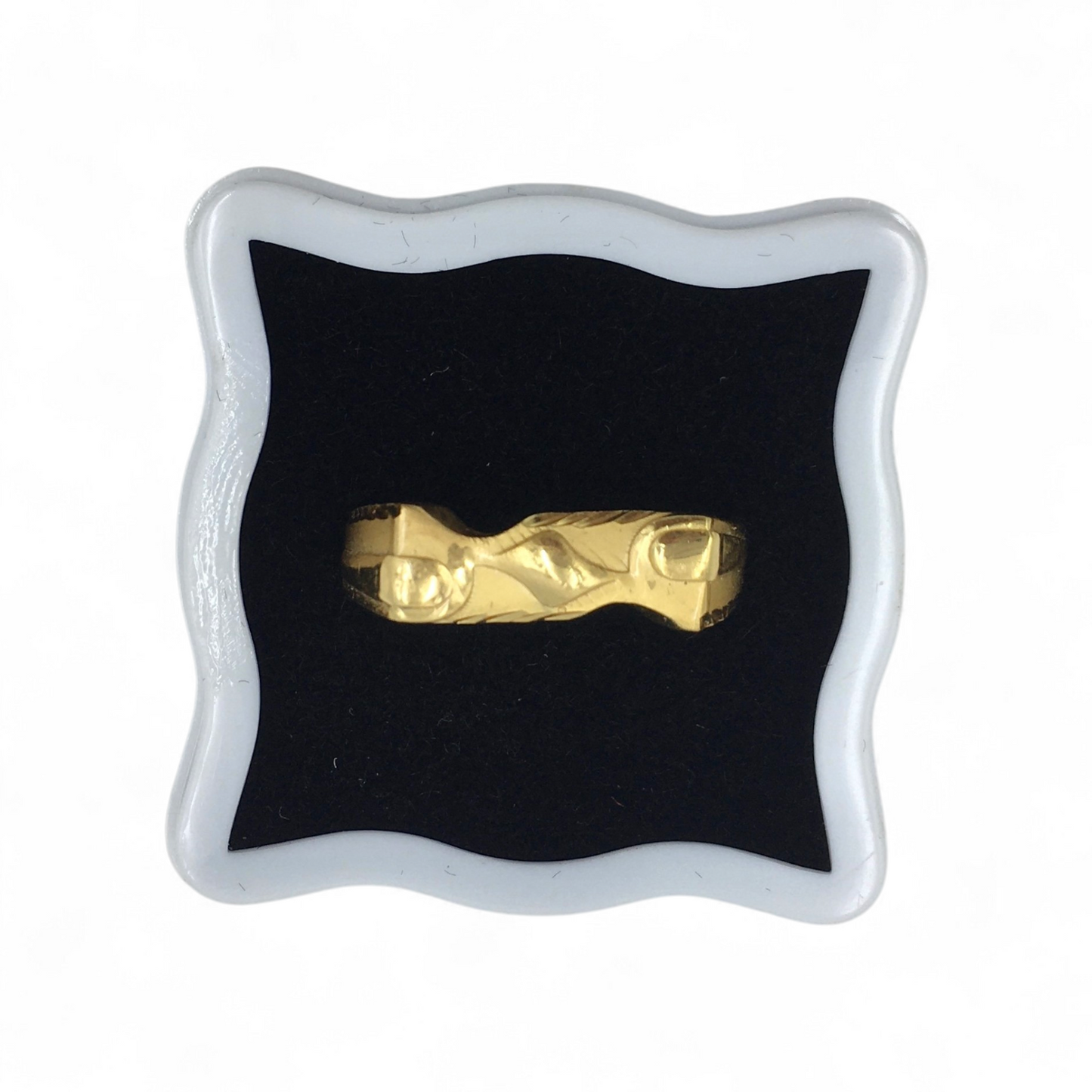 AURMEN WAVE CREST GOLD MEN'S RING