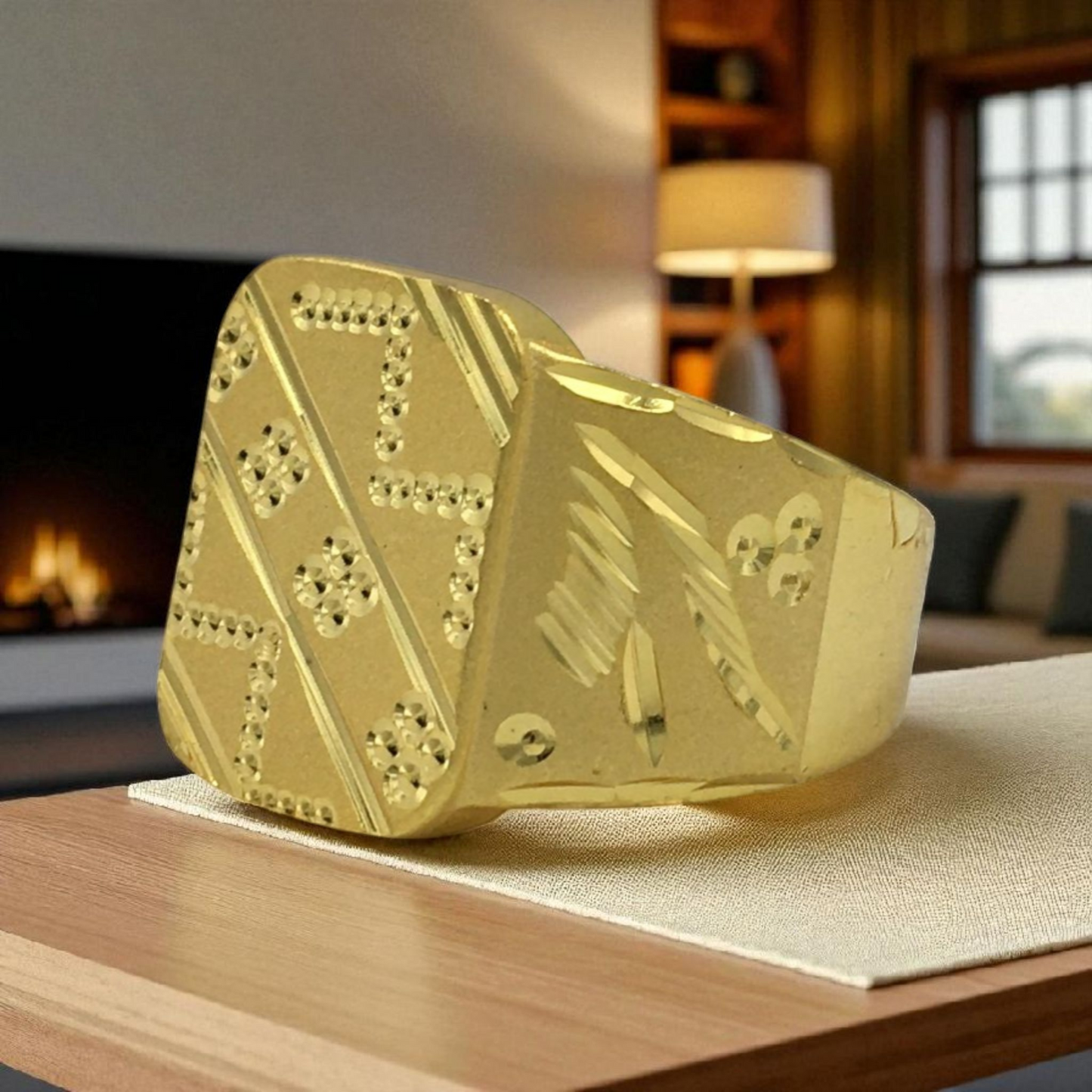 ANISH MICRO GOLD PLATED RING