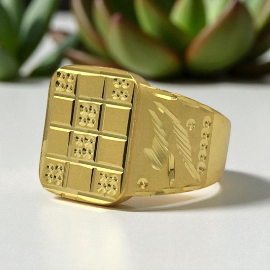 JAYVEER MICRO GOLD PLATED RING
