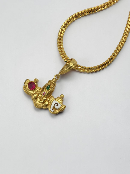 BALAJI MICRO GOLD PLATED CHAIN PENDANT