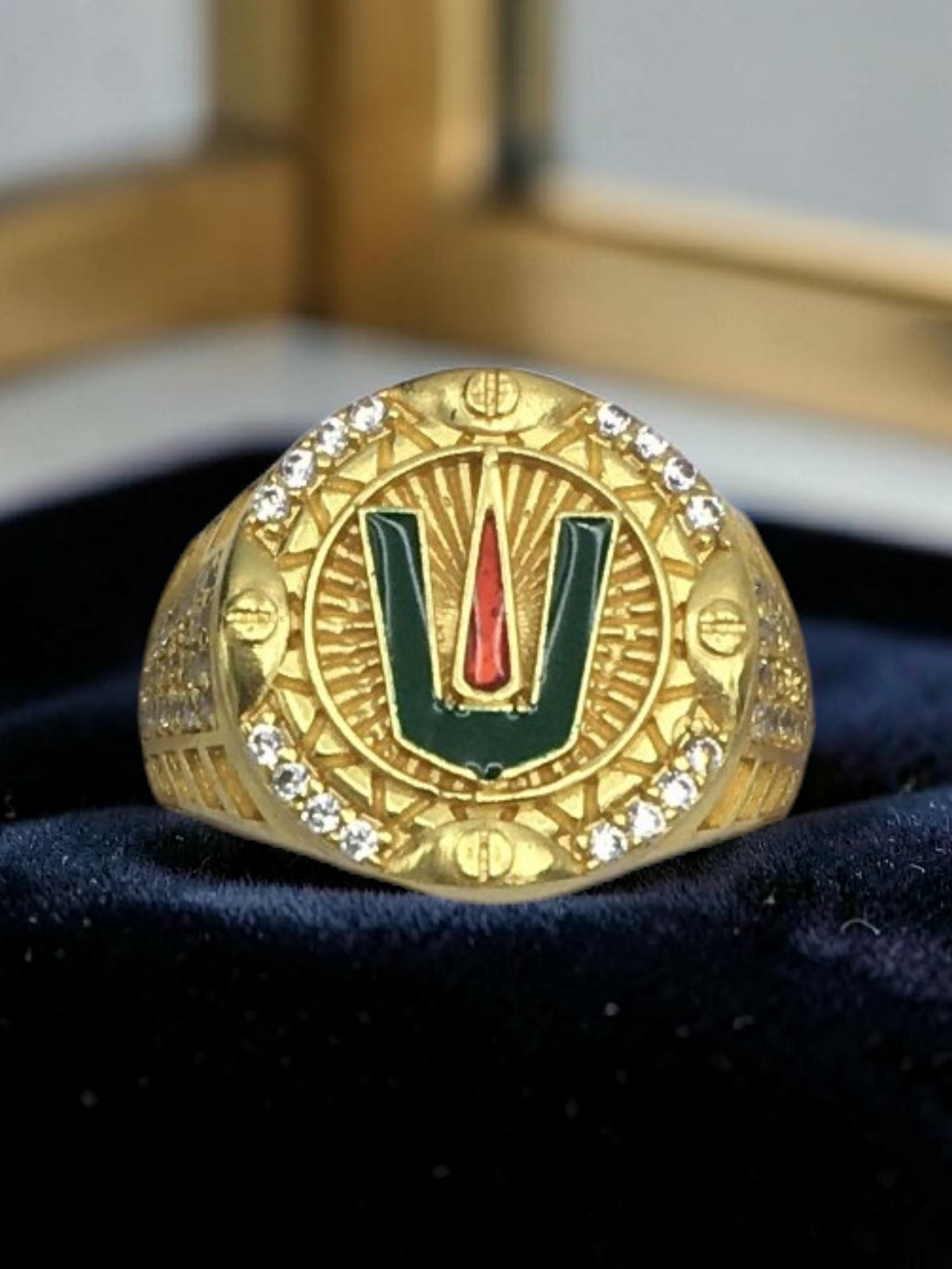 TIRUPATI BALAJI MICRO GOLD PLATED MEN’S RING