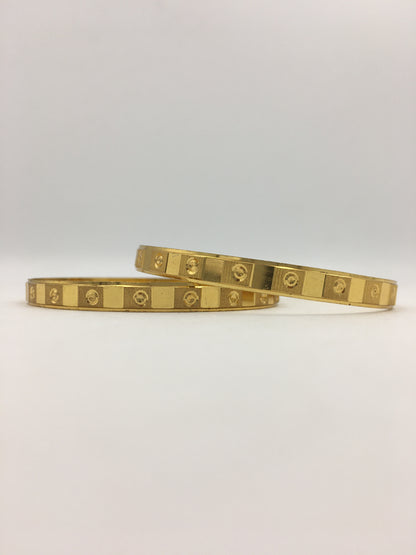DHANVI MICRO GOLD PLATED BANGLES