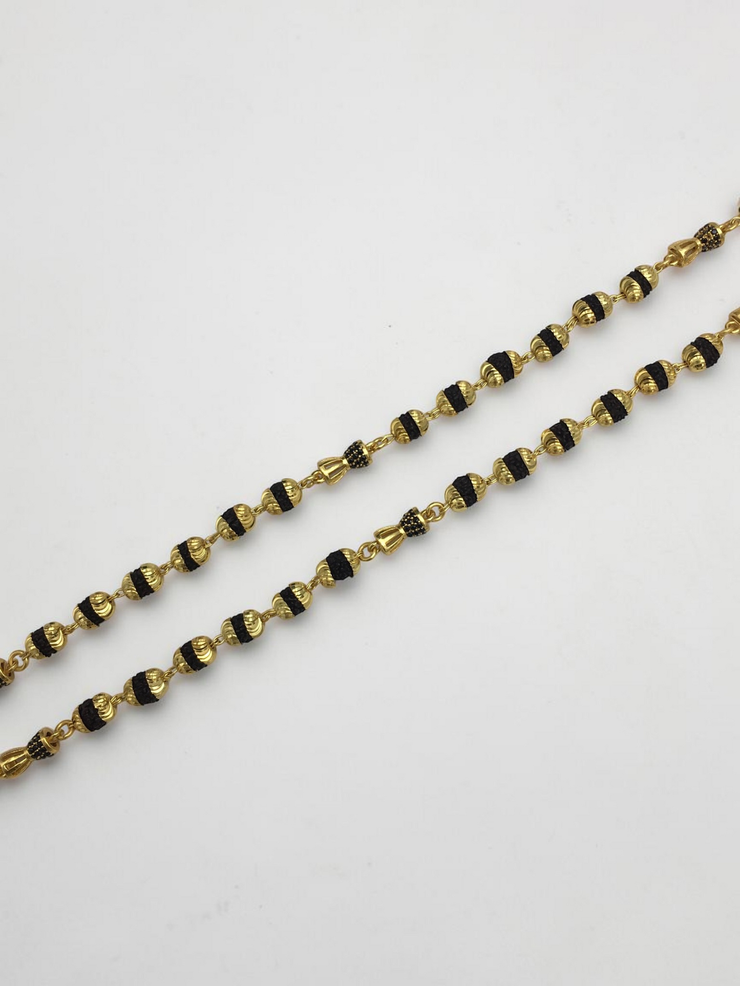 CLASSIC RUDRAKSH BEAD MICRO GOLD MEN’S MALA