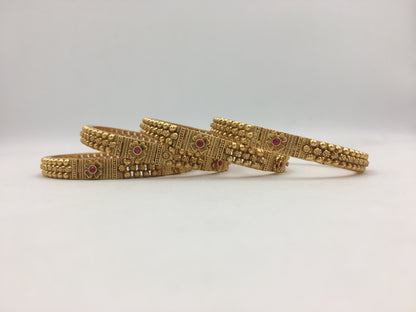 VITHYA RAJWADI BRASS BANGLES