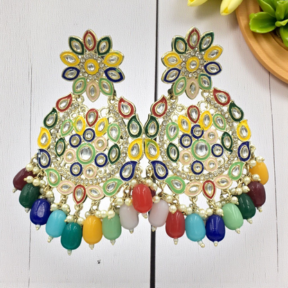 MEHREEN ROYAL KUNDAN DROPS CHANDBALI