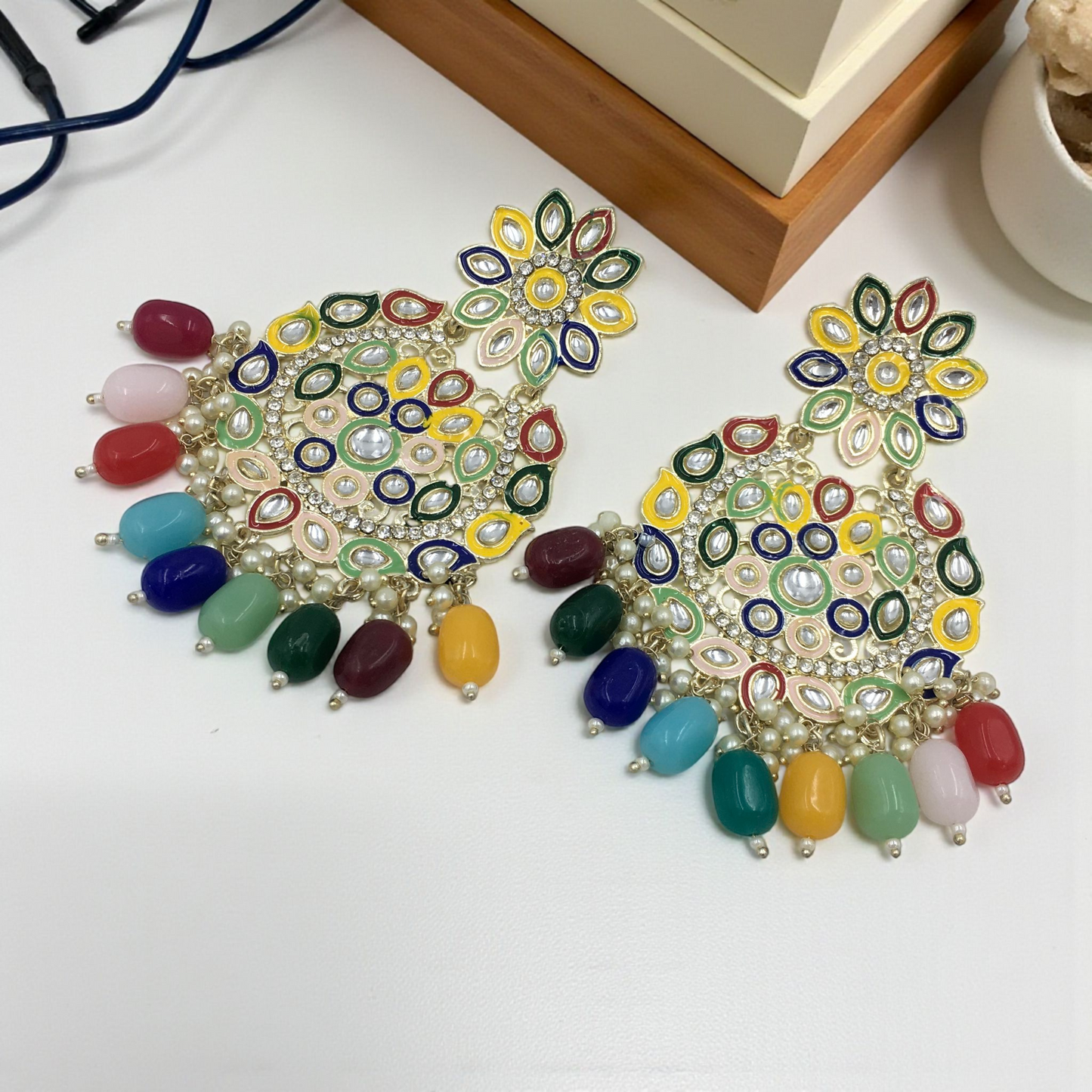 MEHREEN ROYAL KUNDAN DROPS CHANDBALI