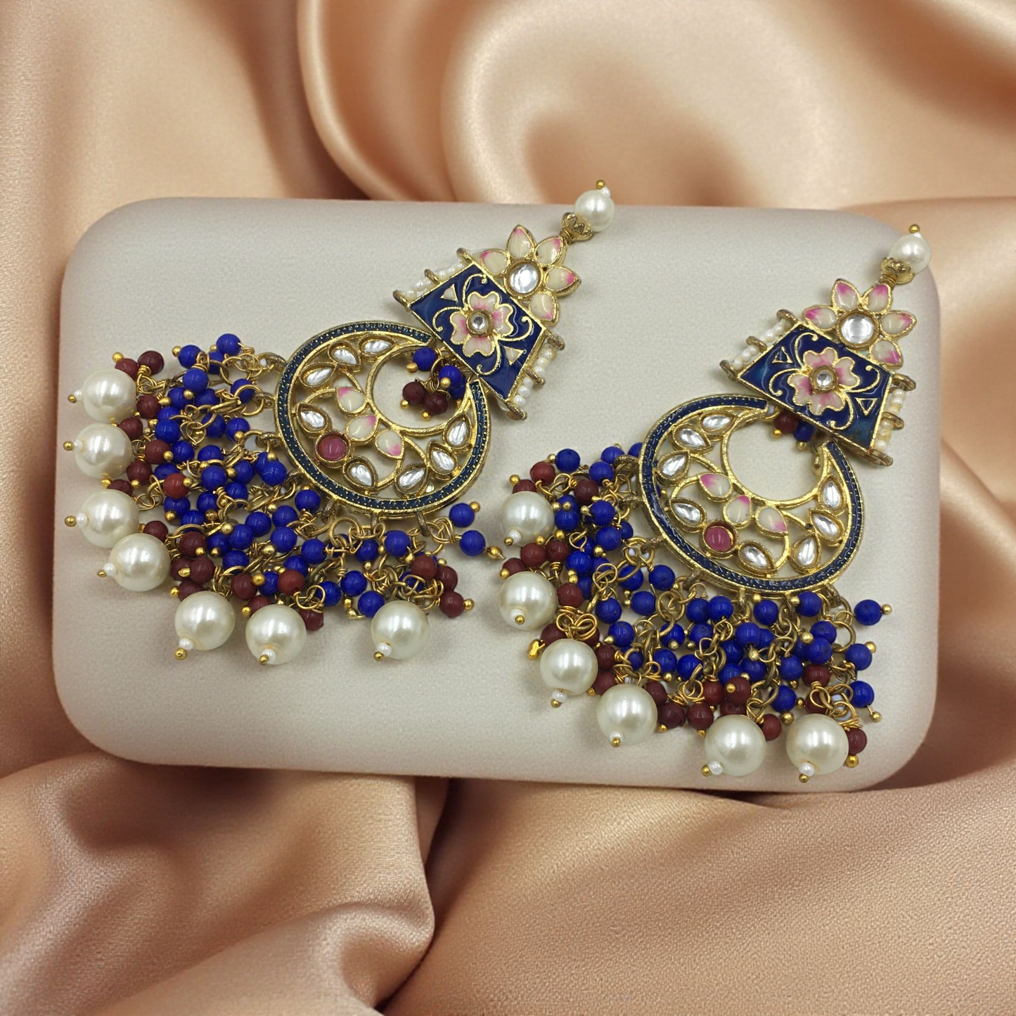 RANI GUL KUNDAN DROPS CHANDBALI