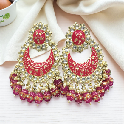 GULNAR KUNDAN DROPS CHANDBALI