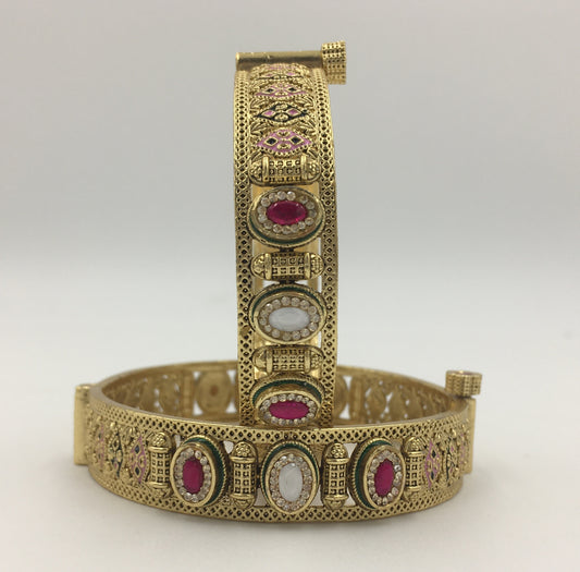 SAHANA SWAROVSKI BRASS BANGLES