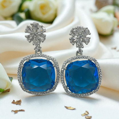 KIA AMERICAN DIAMOND LONG EARRINGS