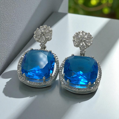 KIA AMERICAN DIAMOND LONG EARRINGS