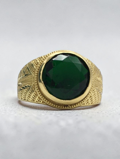 EMERALD MAGESTIC MEN'S RING