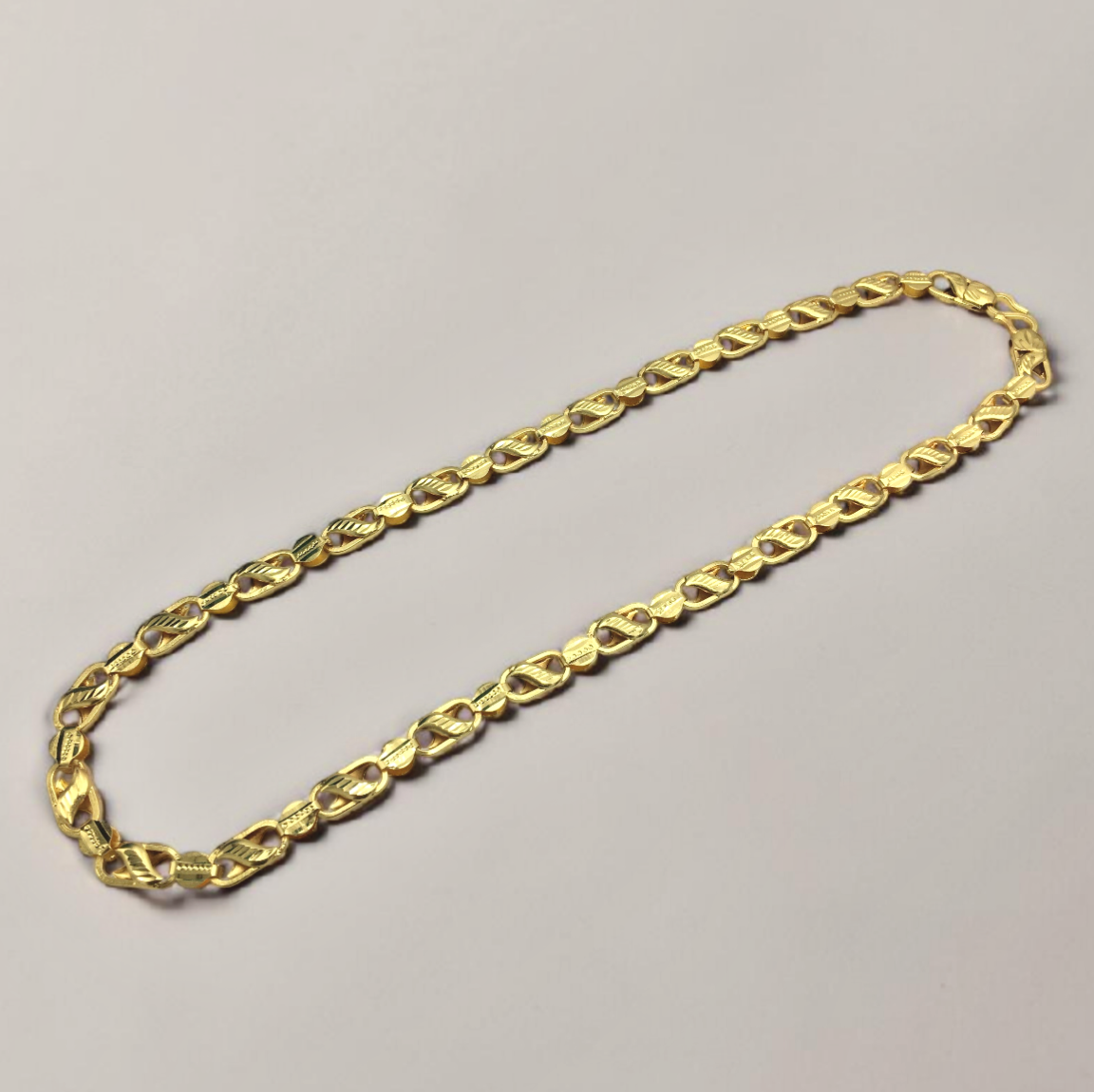 LIGHTWEIGHT DESIGNER LINK MICRO GOLD MEN'S CHAIN