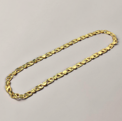 LIGHTWEIGHT DESIGNER LINK MICRO GOLD MEN'S CHAIN