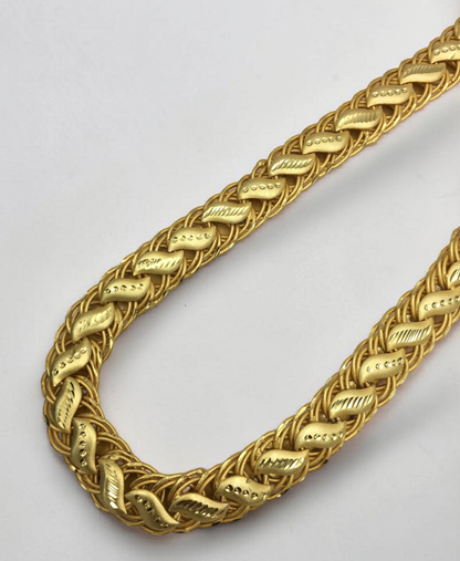 TITAN WEAVE GOLD FINISH MEN'S CHAIN