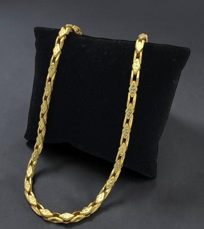 AURIC SLIM GOLD FINISH MEN'S CHAIN