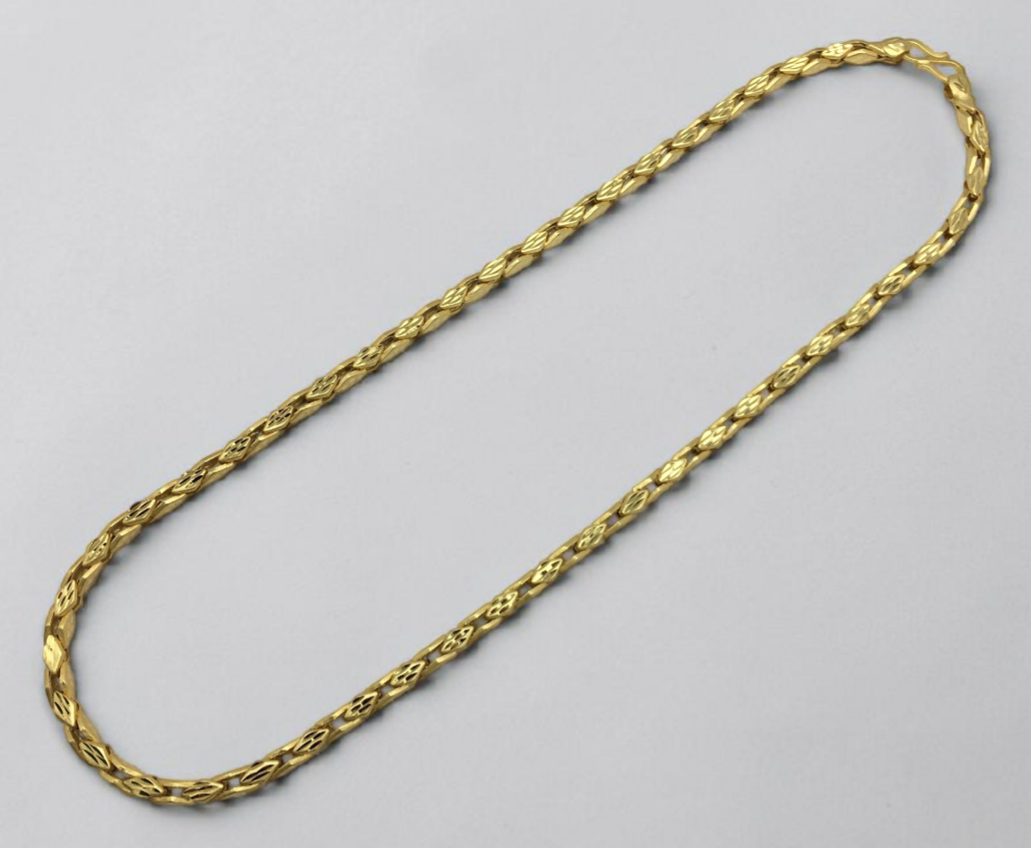 AURIC SLIM GOLD FINISH MEN'S CHAIN