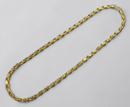AURIC SLIM GOLD FINISH MEN'S CHAIN