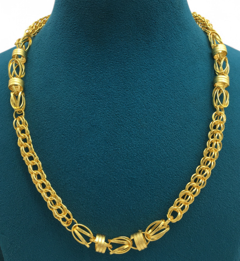 TITAN LOOP GOLD FINISH MEN'S CHAIN