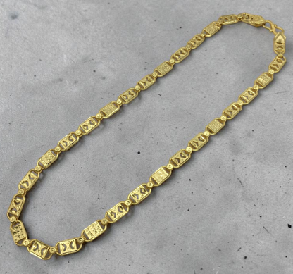 OBSIDIAN EDGE GOLD FINISH MEN'S CHAIN