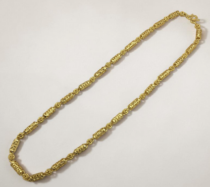 IMPERION BARREL GOLD FINISH MEN'S CHAIN