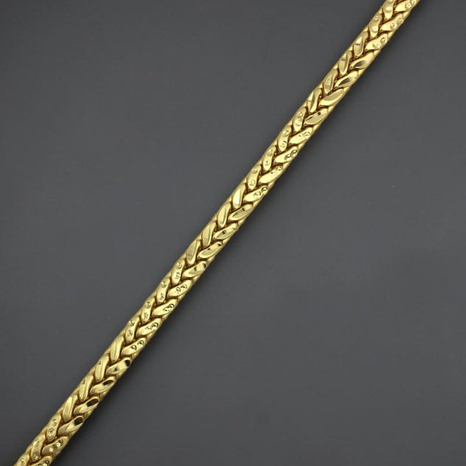 PREMIUM GOLD FINISH CUBAN LINK MEN'S BRACELET