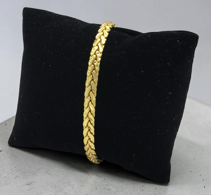 PREMIUM GOLD FINISH CUBAN LINK MEN'S BRACELET