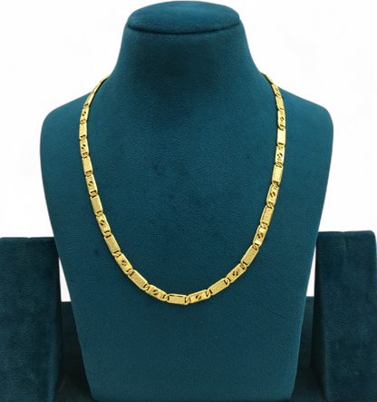 MODERN CUT PATTERN MEN’S GOLD CHAIN