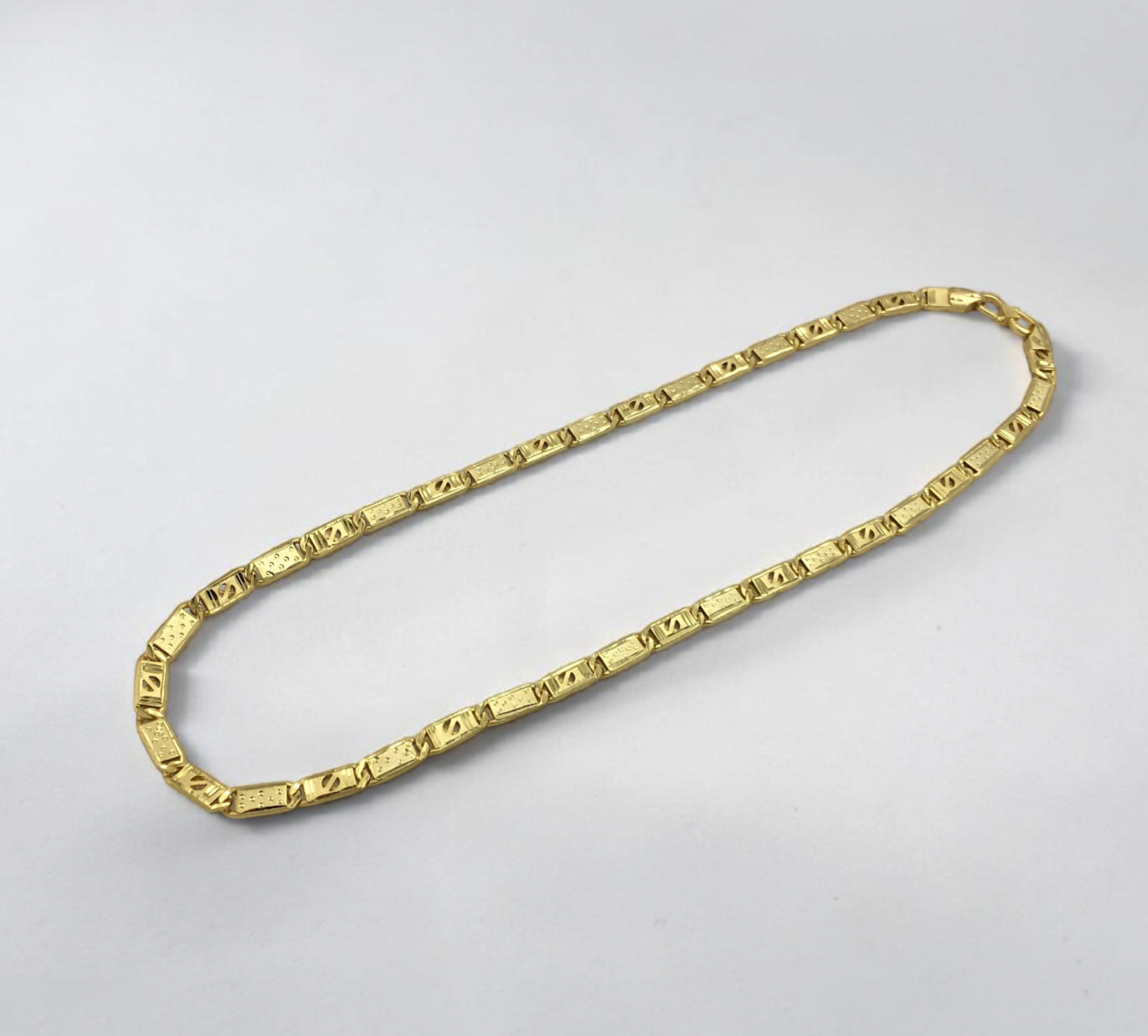 MODERN CUT PATTERN MEN’S GOLD CHAIN