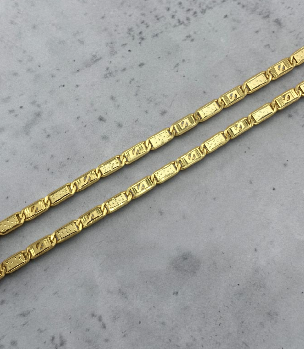 MODERN CUT PATTERN MEN’S GOLD CHAIN