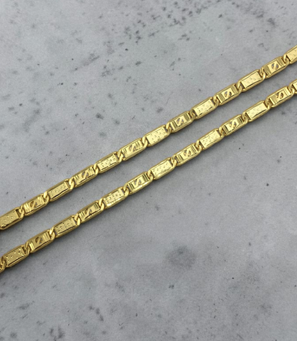 MODERN CUT PATTERN MEN’S GOLD CHAIN