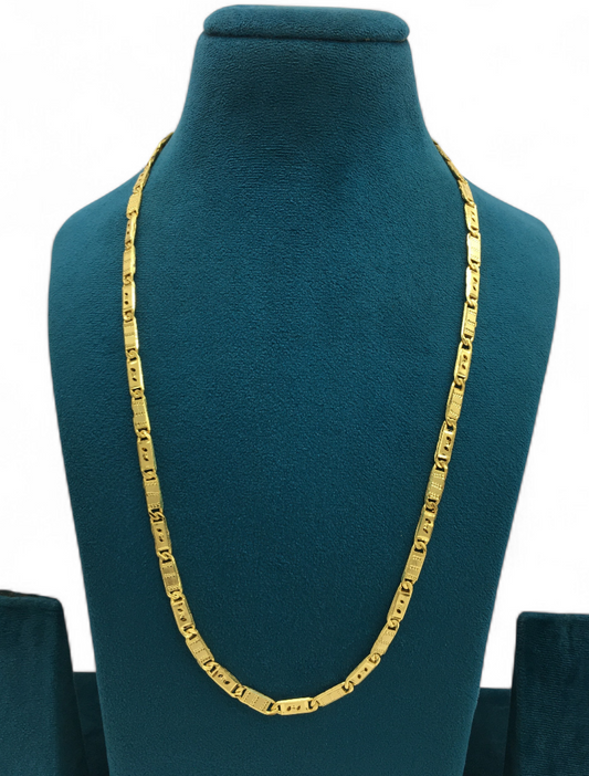 CLASSIC RECTANGULAR LINK MEN’S CHAIN