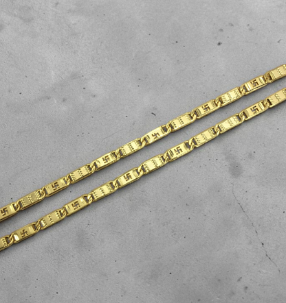 AUSPICIOUS SWASTIK ENGRAVED MEN’S GOLD CHAIN