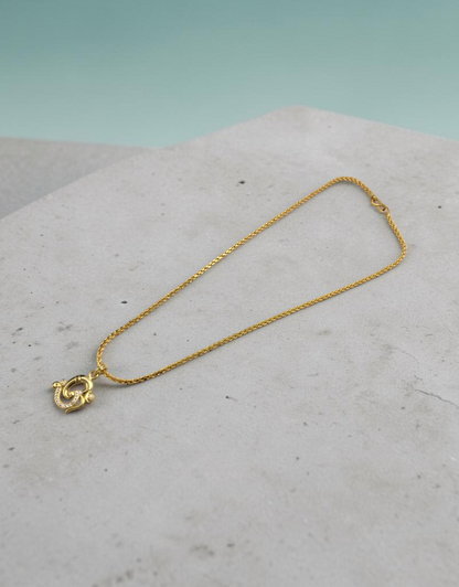 GANPATI OM MICRO GOLD PLATED CHAIN PENDANT