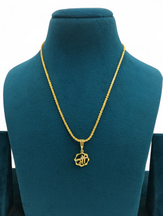 MAA MICRO GOLD PLATED PENDANT CHAIN