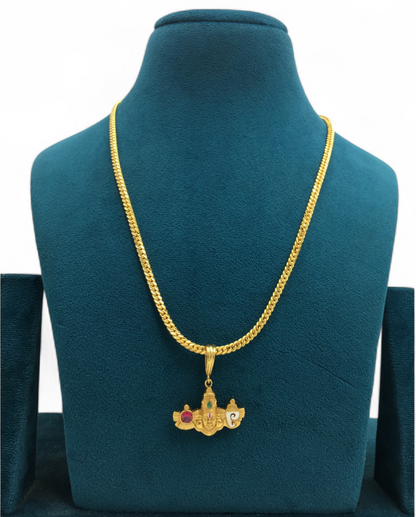 BALAJI MICRO GOLD PLATED CHAIN PENDANT