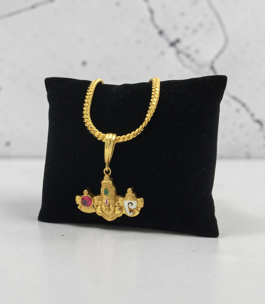 BALAJI MICRO GOLD PLATED CHAIN PENDANT