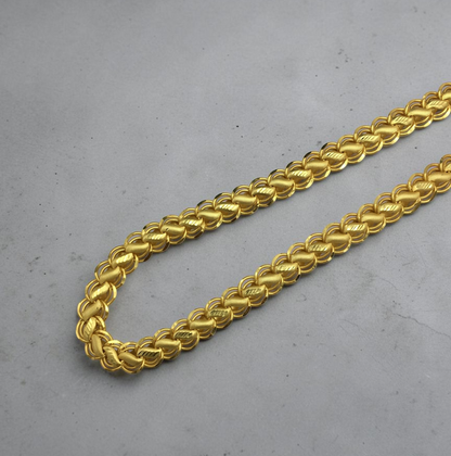PREMIUM DOUBLE WEAVE MICRO GOLD MEN’S CHAIN