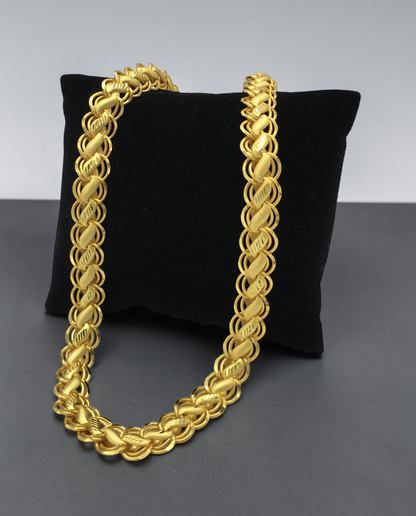 PREMIUM DOUBLE WEAVE MICRO GOLD MEN’S CHAIN