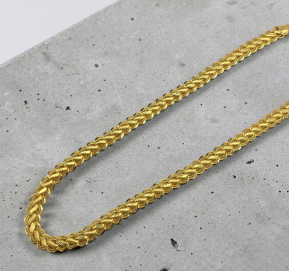 PREMIUM DOUBLE WEAVE MICRO GOLD MEN’S CHAIN